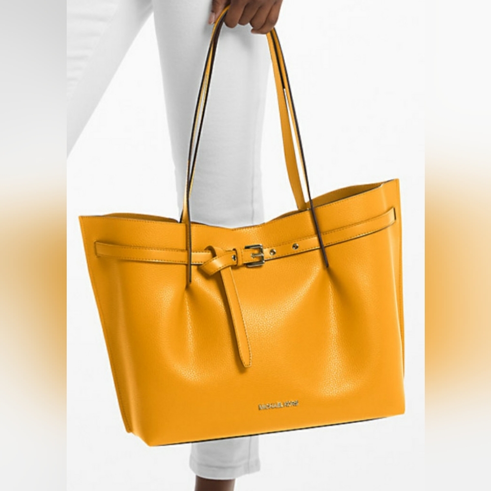 Michael Kors, large pebbled leather tote bag